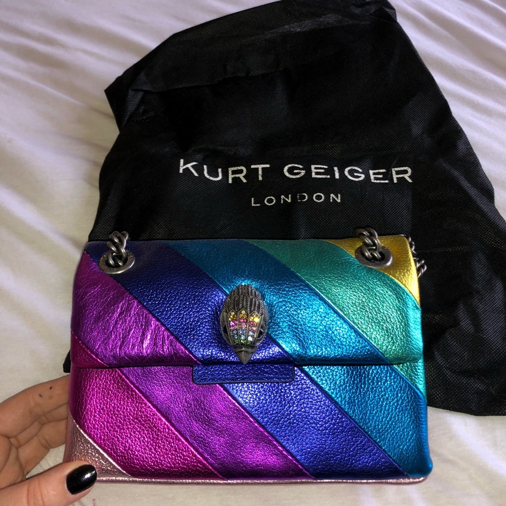 Kurt Geiger London mini kensington leather rainbow
